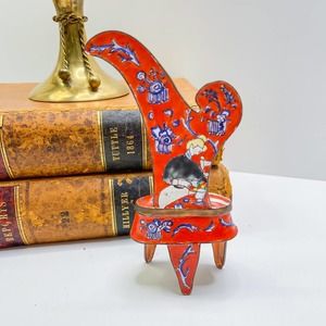 Empress Arts Enamal mini Chair with hidden storeage
